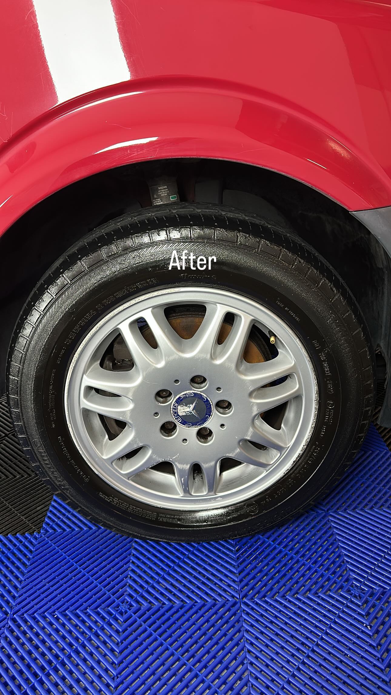 Diep gereinigde velgen